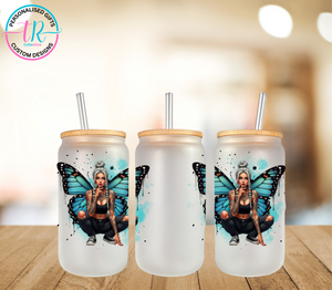 16oz Glass Tumbler - Fairy