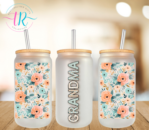 16oz Glass Tumbler - Grandma