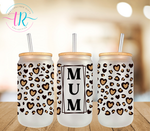 16oz Glass Tumbler - Mum