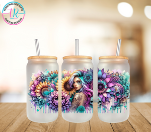 16oz Glass Tumbler - Sassy Queen