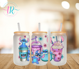 16oz Glass Tumbler - Stitch Shakes