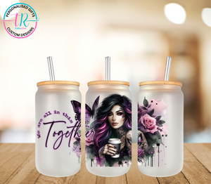 16oz Glass Tumbler - Together