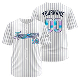 Custom Stripe-Navy Baseball Jersey Stitched Design Personalized Hip Hop Baseball Shirts