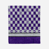 Custom Ultra-Soft Micro Fleece Blanket Purple-Gray