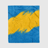 Custom Ultra-Soft Micro Fleece Blanket Powder Blue-Yellow