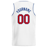 Custom Stitched Basketball Jersey for Men, Women And Kids White-Red-Royal