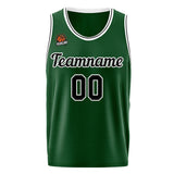 Custom Basketball Jersey Dark Green-Black