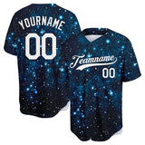 Custom Full Print Design Starry Sky Baseball Jersey