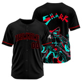 Custom Shark-Black&Red Baseball Uniforms High-Quality for Adult Kids Optimized for Performance