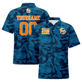 Custom Football Polo Shirts  Add Your Unique Logo/Name/Number Camouflage-Navy