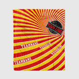 Custom Ultra-Soft Micro Fleece Blanket Red-Yellow