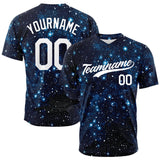 Custom Full Print Design Baseball Jersey starry sky