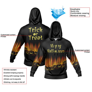 Custom Sweatshirt Hoodie Add Text and Design Personalized Halloween Hooded Sweatshirt