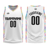 Custom Basketball Jersey Uniform Suit Printed Your Logo Name Number White