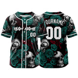 Custom Baseball Jersey Personalized Baseball Shirt for Men Women Kids Youth Teams Stitched and Print Green