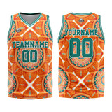 Custom Basketball Jersey Uniform Suit Printed Your Logo Name Number Retro&Orange