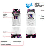 Custom Reversible Basketball Suit for Adults and Kids Personalized Jersey White-Black