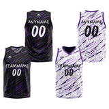 Custom Reversible Basketball Suit for Adults and Kids Personalized Jersey Damage-Purple