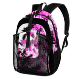 Customize Pink Sports Backpacks Featuring Personalized Names, Numbers and Logos