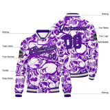 Custom  purple Varsity Jacket for Men Women and Youth with Personalized Letterman Jacket