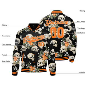 Custom Apricot Blossom Varsity Jacket for Men Women and Youth with Personalized Letterman Jacket