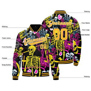 Custom Yellow Varsity Jacket for Men Women and Youth with Personalized Letterman Jacket