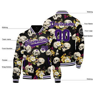 Custom plumeria Varsity Jacket for Men Women and Youth with Personalized Letterman Jacket