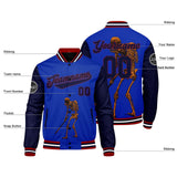 Custom  blue Varsity Jacket for Men Women and Youth with Personalized Letterman Jacket