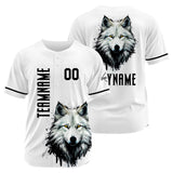 Custom Wolf-White Baseball Uniforms High-Quality for Adult Kids Optimized for Performance