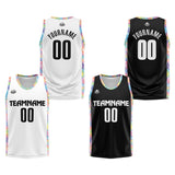 Custom Reversible Basketball Suit for Adults and Kids Personalized Jersey Black&White