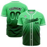 Custom Gradient Baseball Jerseys Personalized Name Number Logo