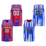 Custom Reversible Basketball Suit for Adults and Kids Personalized Jersey Red&Royal