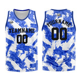 Custom Basketball Jersey Uniform Suit Printed Your Logo Name Number Blue&White