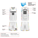 Custom Reversible Basketball Suit for Adults and Kids Personalized Jersey Black&White