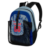 Customize Blue Sports Backpacks Featuring Personalized Names, Numbers and Logos