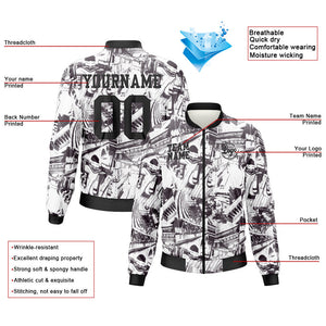 Custom Long Sleeve Windbreaker Jackets Uniform Printed Your Logo Name Number Architecture