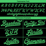 Custom Baseball Jersey Stitched Design Personalized Hip Hop Baseball Shirts Black-Green