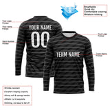 Custom Basketball Soccer Football Shooting Long T-Shirt for Adults and Kids Black