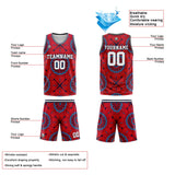 Custom Basketball Jersey Uniform Suit Printed Your Logo Name Number Retro&Red