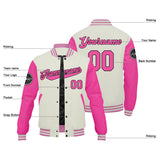 Custom Varsity Jacket Letterman jacket for Men, Women and Youth Pink