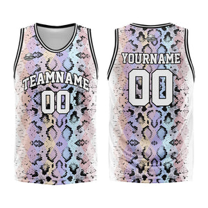 Custom Basketball Jersey Uniform Suit Printed Your Logo Name Number Serpentine