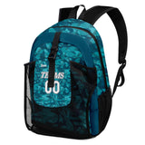 Customize Teal Sports Backpacks Featuring Personalized Names, Numbers and Logos