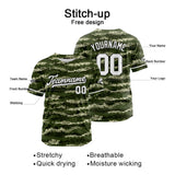 Custom Full Print Design Baseball Jersey camouflage