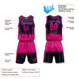 Custom Reversible Basketball Suit for Adults and Kids Navy-Hot Pink