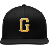 custom authentic hat black-yellow-white black-yellow-white