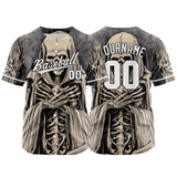 Custom Baseball Jersey Personalized Baseball Shirt for Men Women Kids Youth Teams Stitched and Print Brown