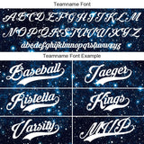 Custom Full Print Design Starry Sky Baseball Jersey