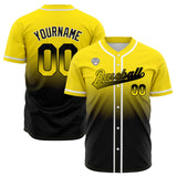 Custom Gradient Baseball Jerseys Personalized Name Number Logo