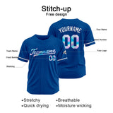 Custom Royal Baseball Jersey Stitched Design Personalized Hip Hop Baseball Shirts