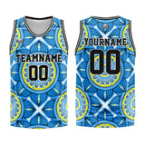 Custom Basketball Jersey Uniform Suit Printed Your Logo Name Number Retro&Blue